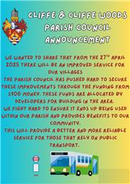 Announcement regarding new bus timetable (133/633)